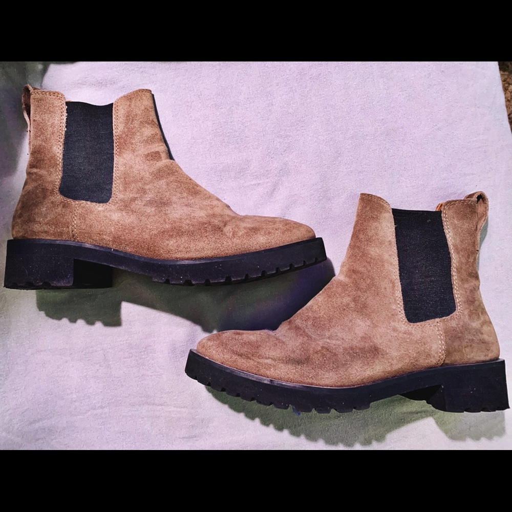 Genuine Suede Chelsea Boots